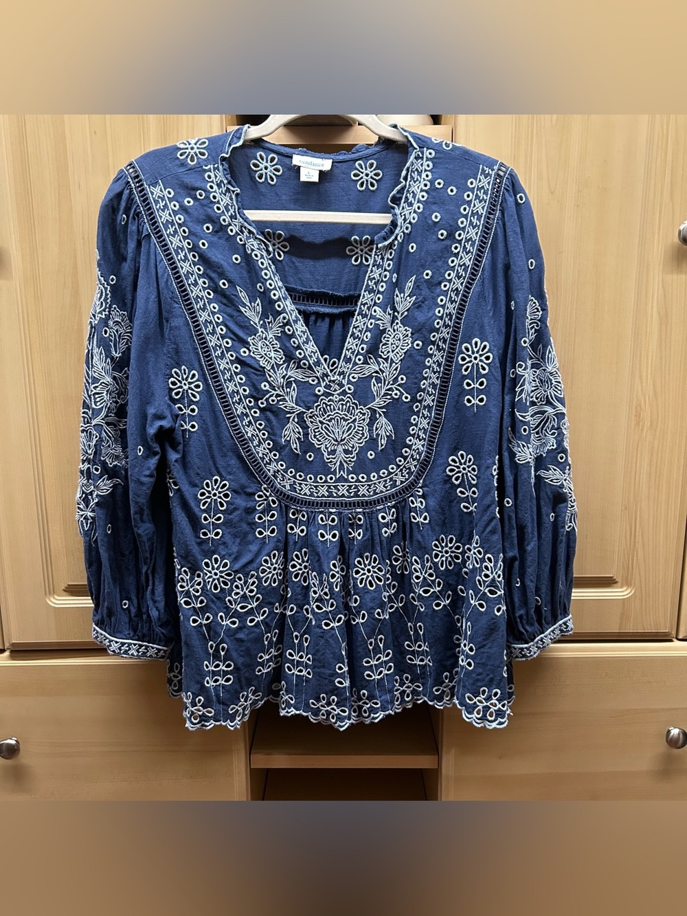 Sundance Navy Blouse XL
